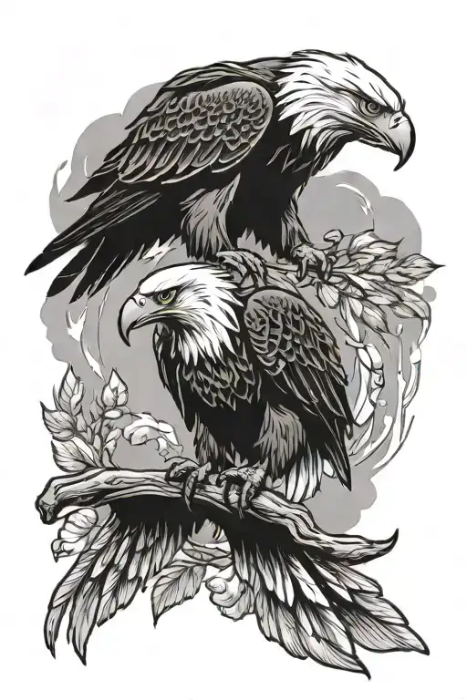 Two Eagles Doing The Trust Eagle Fall Of Love