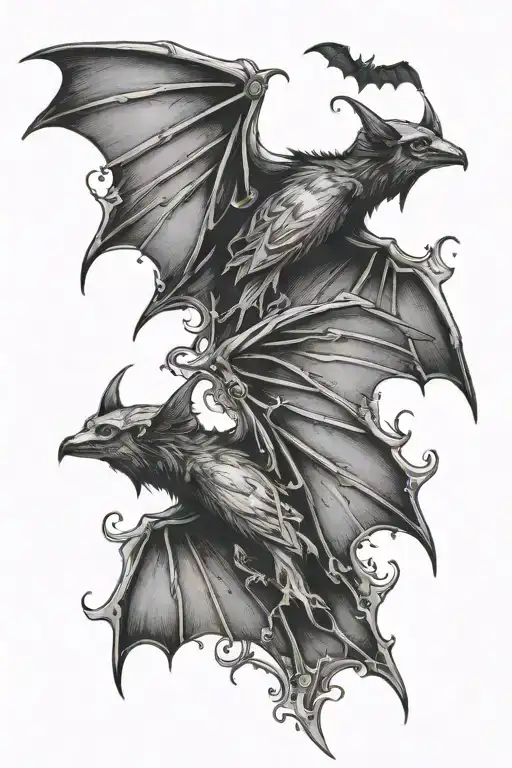 Sleeved Bat Wings