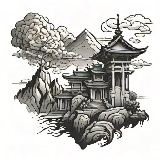 Temple On Mountain