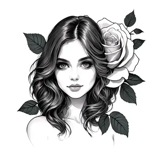 Julie With A Rose On The Side