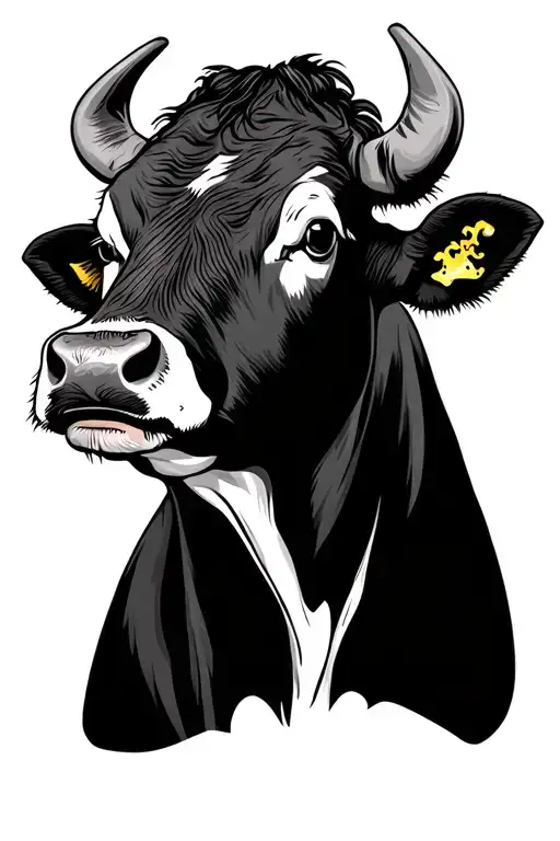 The Head Of A Cow From Cheese