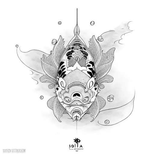 Koi Fish With Hanna Mask