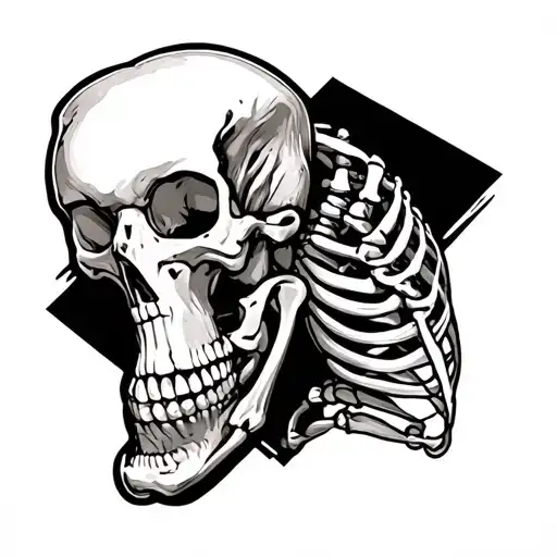 Skeleton In A Anatomical Pose