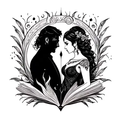 A Pattern That Fits On A Wrist For A Husband And Wife In A Fantasy Book