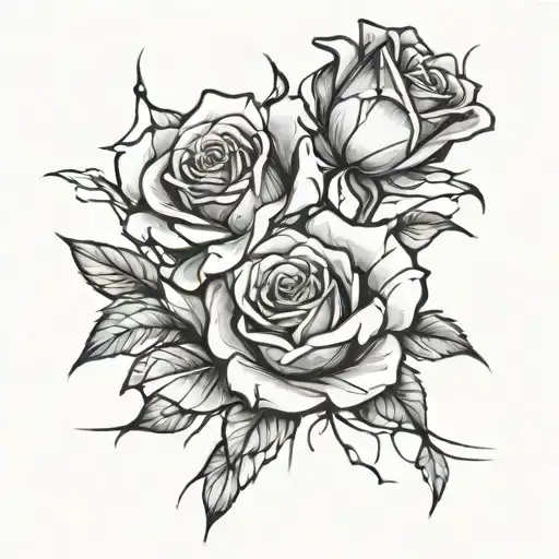 Roses In A Broken Glass