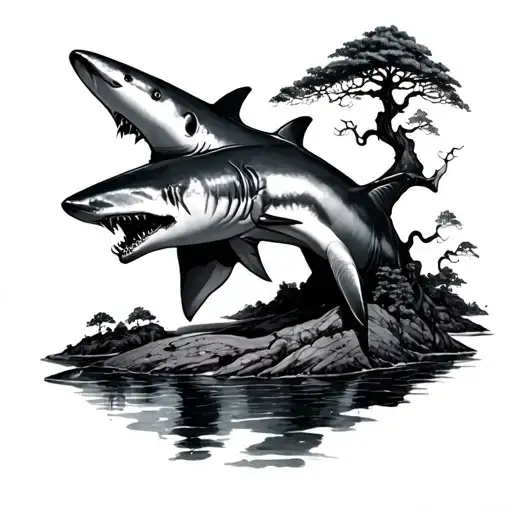 Shark And Poison Tree Growing