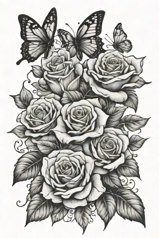 Rose Butterfly Garden