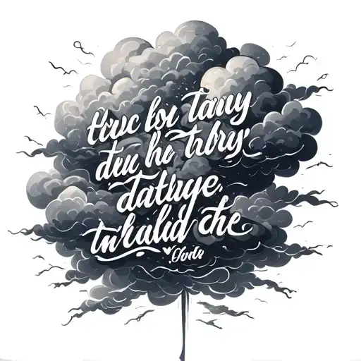 Bible Verse Written Inside Thunder Cloud