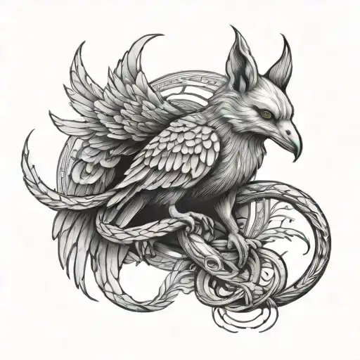 Snake Raven Fox Surrounded