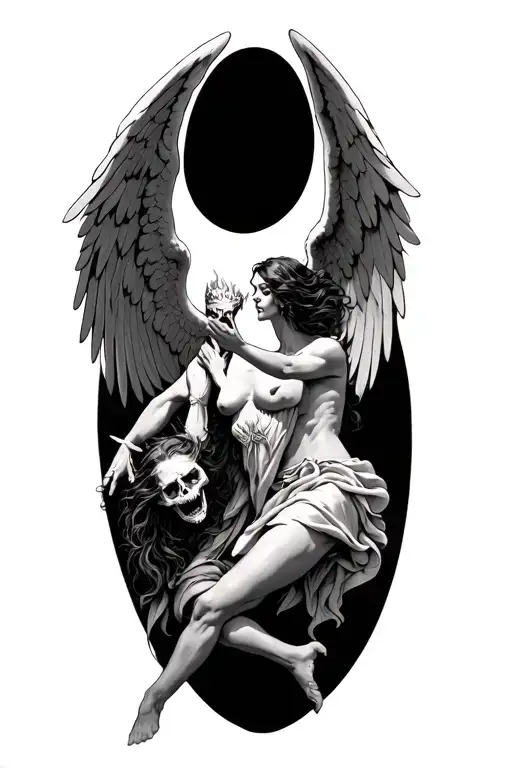 Angels Slaying Demons With Dead Demons