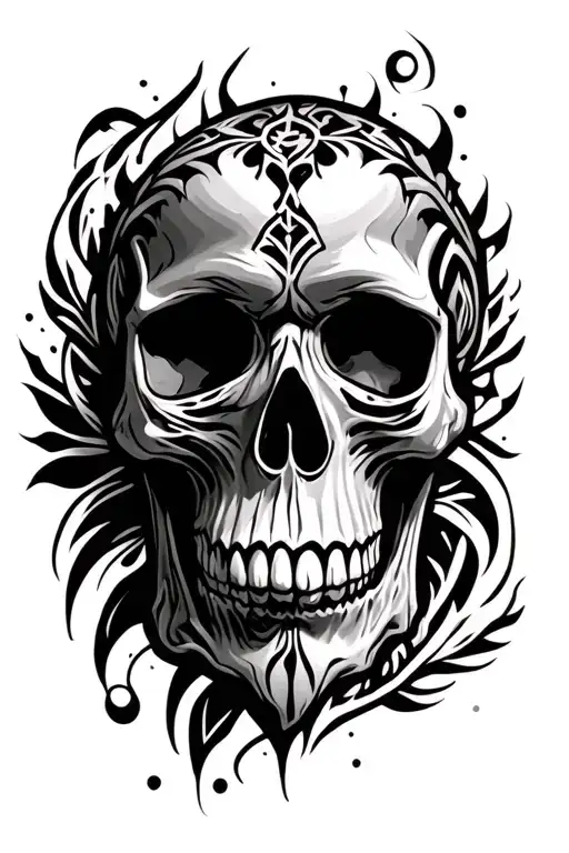 Skull And Tribal Inspired