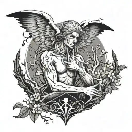 Poison Tree Angel Guarding It In The Background