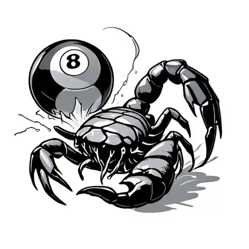 Scorpion Holding 8 Ball Breaking
