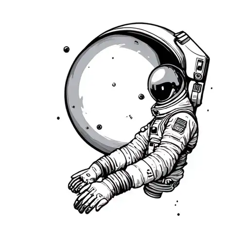 Coverup Space With Astronaut