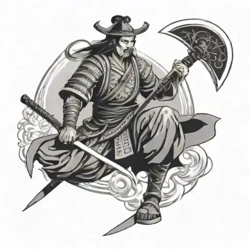 Samurai With Axe