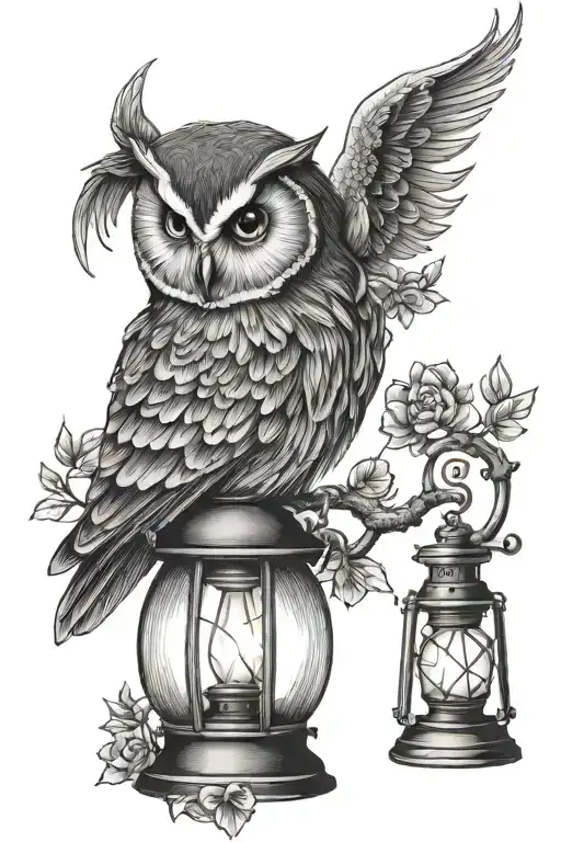 Owl With Latern