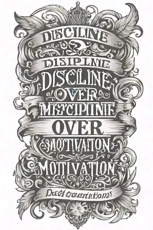 Discipline Over Motivation Quote