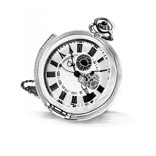 Roman Pocket Watch With Name And Date