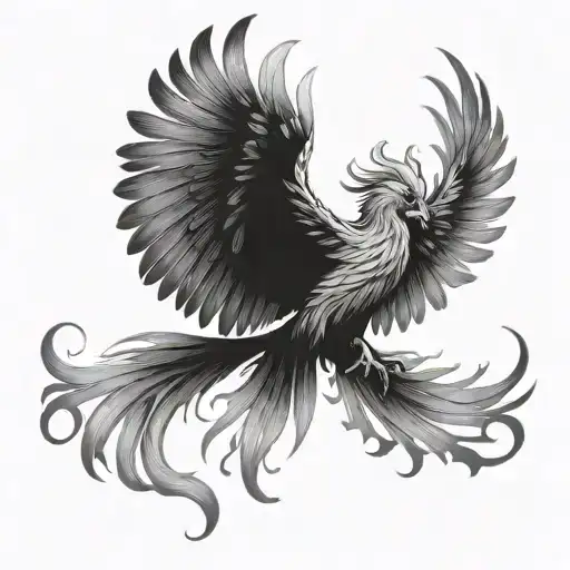 A Small Phoenix Rising From The Ashes