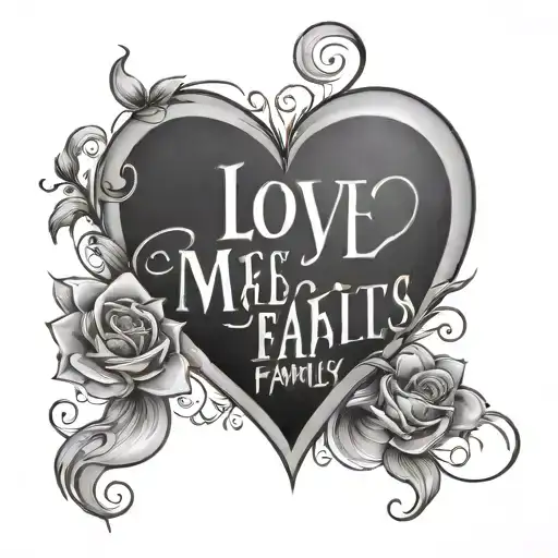 Love Makes A Family Hearts