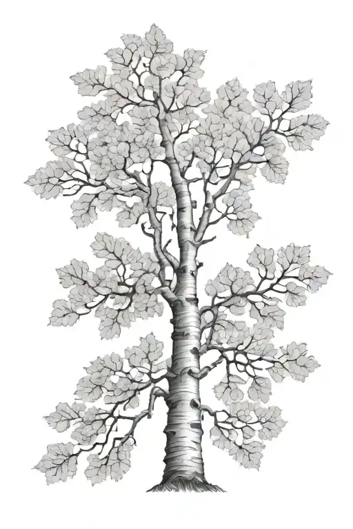 Realistic Aspen Tree