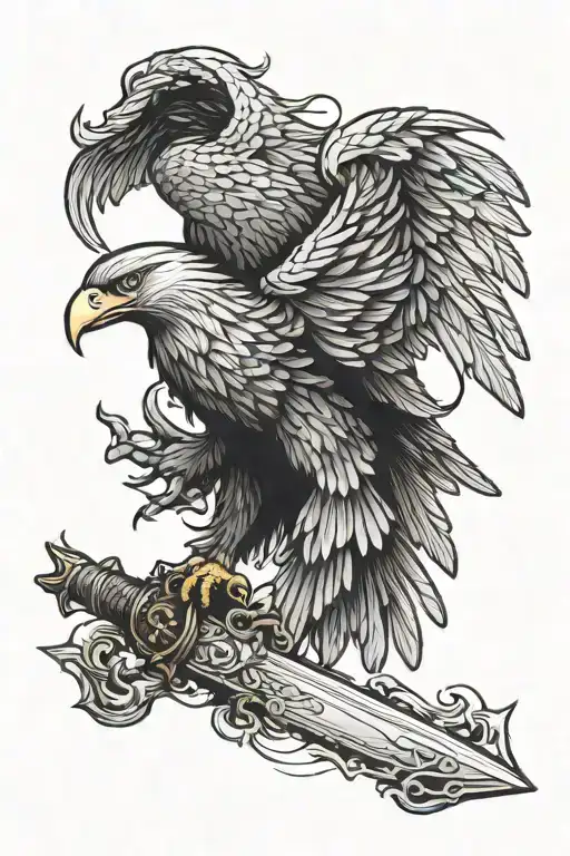 Eagle Carrying Sword