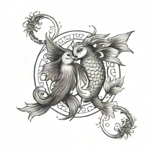 Pisces And Virgo Spiritual Animal Small