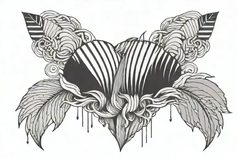 Black Stripes Creating A Minimal Line Art