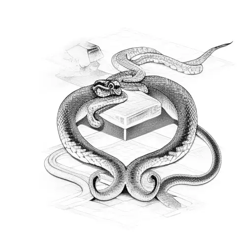 Square Fused With A Snake