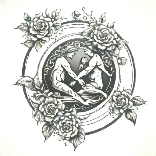 Family Birth Years In A Circle Surrounding