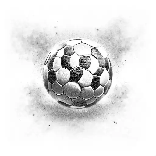 A Soccer Ball Morphing Into A Boxing Glove