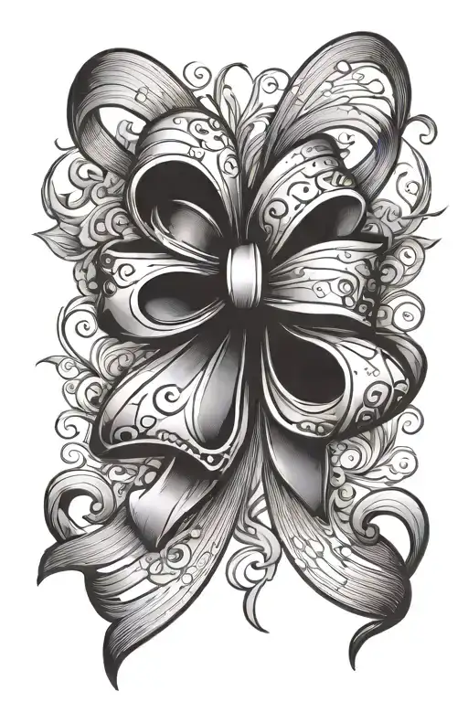 A Bow That Creates A Love Heart