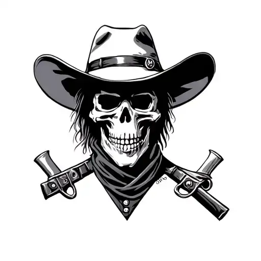 Skeleton Ninja Cowboy Hat Jack Daniels