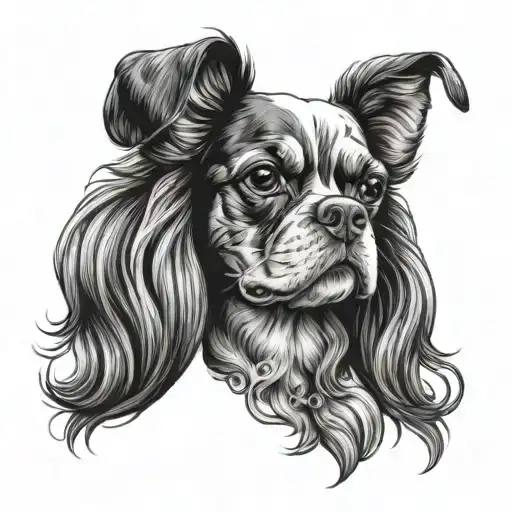 Generate Unique Tattoo For A Creole With Leo Zodiac Who Loves Cavalier King Charles Spaniels