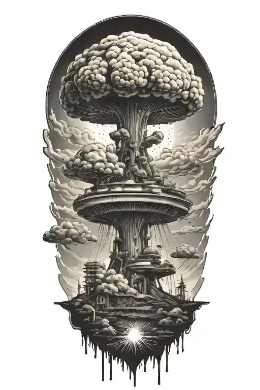 Nuclear Explosion Mushroom Cloud