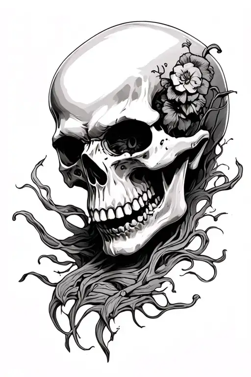 Creepy Skull Soft Shading