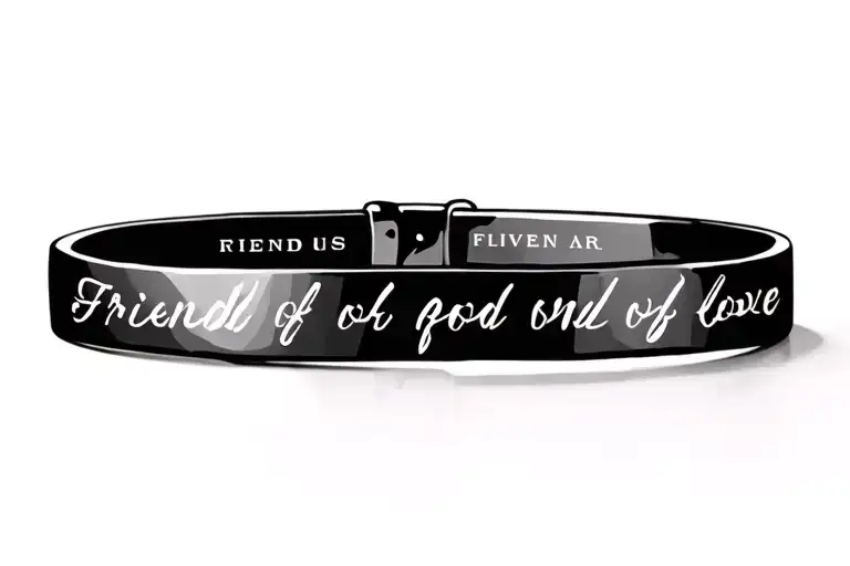 Bracelet With Friend Of God And Love Never Fails