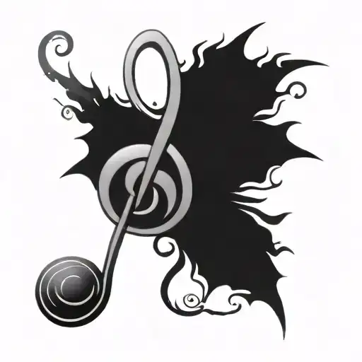 Gothic Music Note