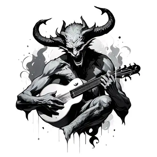 Demon Playing Instrument