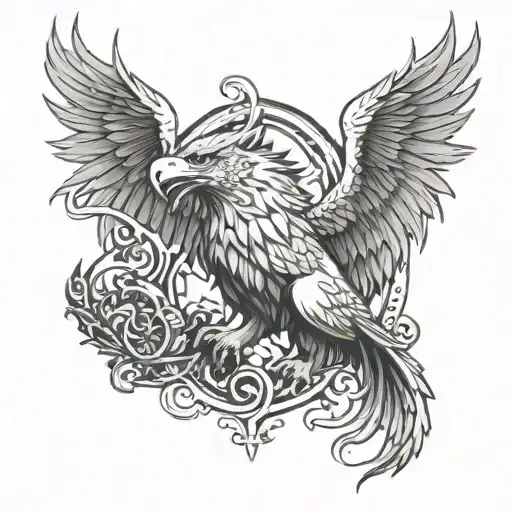 Wolf Dragon Eagle Wings