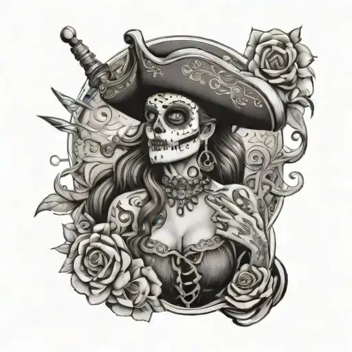 Day Of The Dead Pirate Marauder Queen