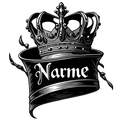 Name And Crown Hanging