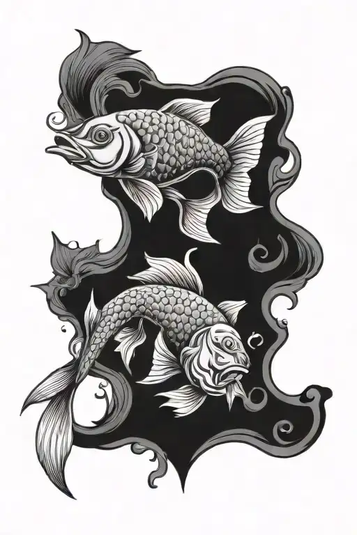 Gemini Pisces Feminine Fish