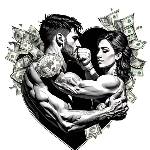 Man Fight For Love Money
