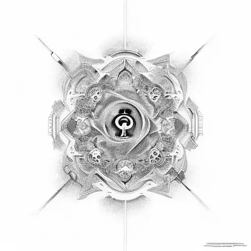 A Motivational Quote Surrounded By Intricate Psychology Symbols