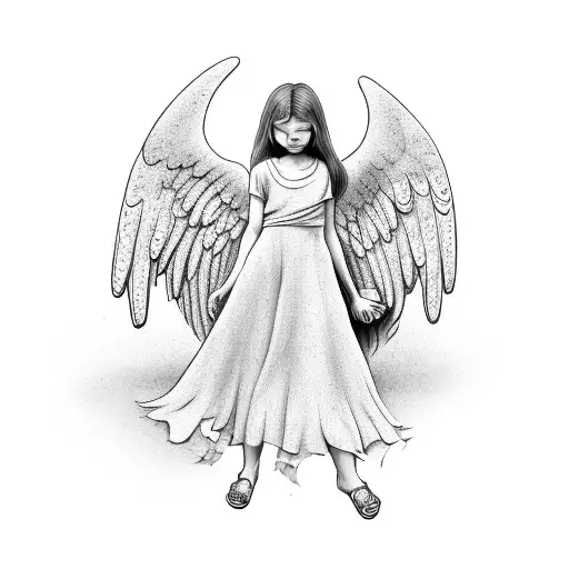 Angel Holding A Broken Heart