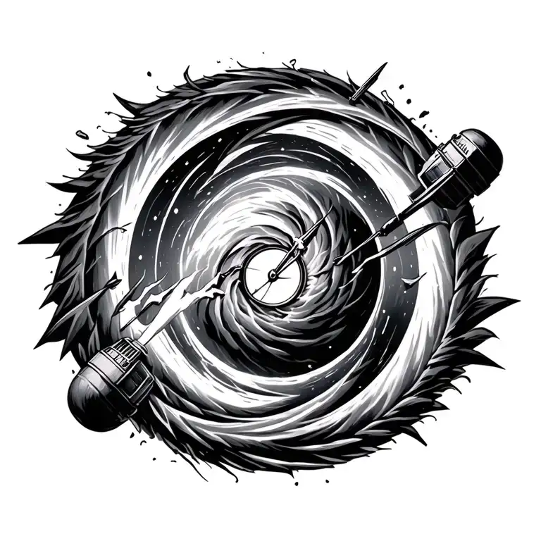 Dr Who Logo In The Time Vortex Shedding