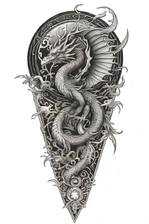 Dragon Crane Gracefully Flying