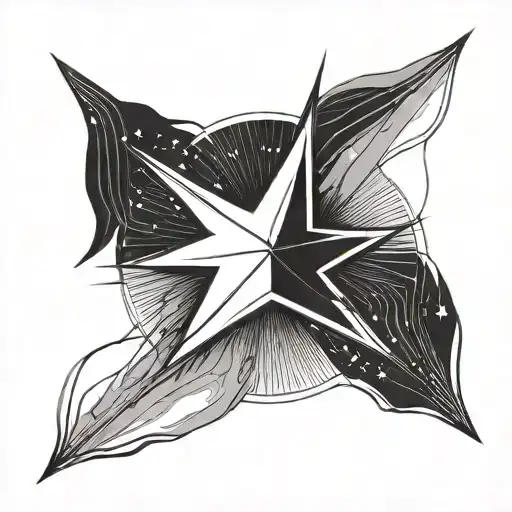 Star Minimal Line Art