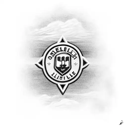 A Detailed Portrait Of Pendle Hill With Elements Of Leeds United Incorporated Into The Background